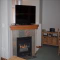 Gas Fireplace & Flatscreen TV