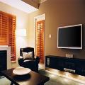 Spacious Living area with plasma TV & fireplace