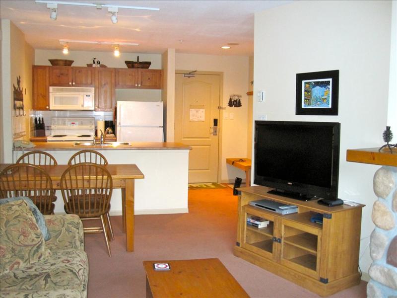 Whistler Accommodations - Living room looking to dining area - Rentals By Owner