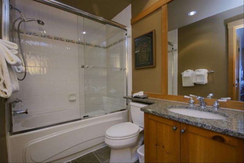 Whistler Accommodations - Full bathroom with heated tile flooring - Rentals By Owner