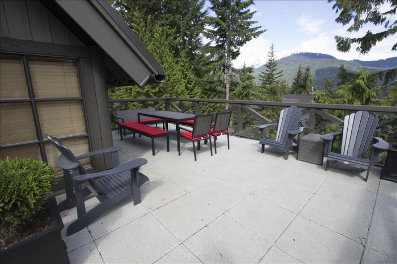 Whistler Accommodations - Upper Level Patio with Seating Area - Rentals By Owner