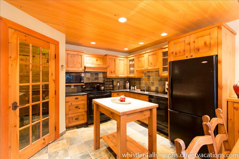 Whistler Accommodations - Fully equipped chefs kitchen with heated slate floors - Rentals By Owner