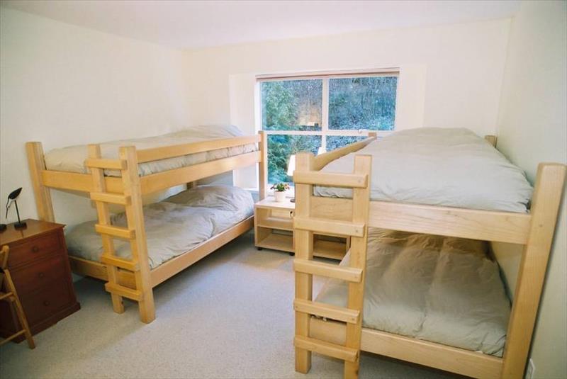 Whistler Accommodations - 3rd bedroom with bunk beds at Snowy Creek. - Rentals By Owner