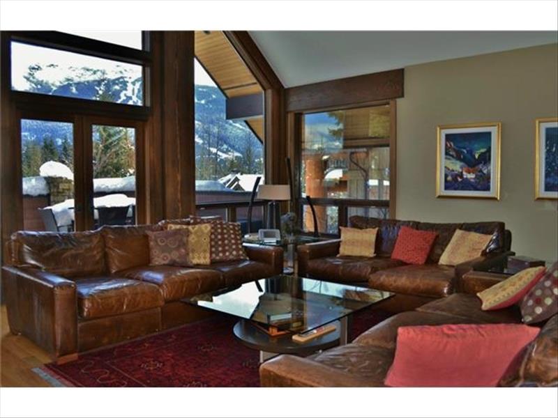 Whistler Accommodations - Luxury Chalet Living Room - Rentals By Owner