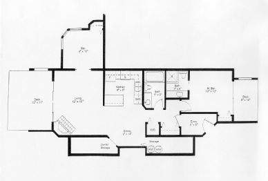 Whistler Accommodations - Gables Floorplan :: 2 Bedroom - Rentals By Owner