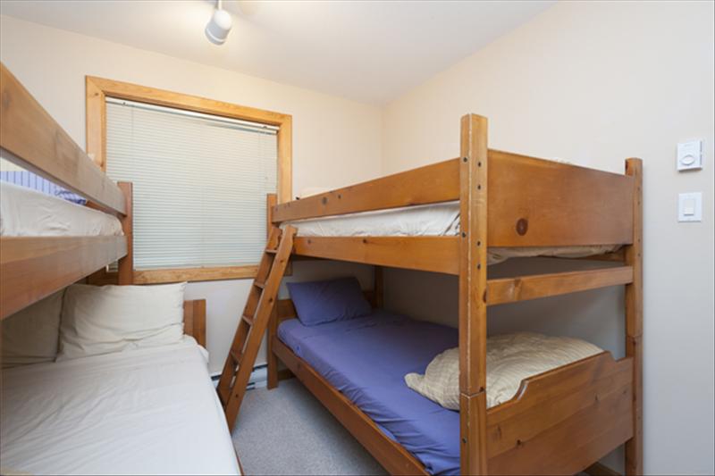 Whistler Accommodations - Bunk Room-2 sets of bunkbeds (1 with double) in 3rd bedroom. - Rentals By Owner