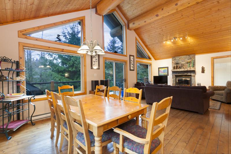 Whistler Accommodations - Open living space with natural light and real wood. - Rentals By Owner