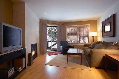 Whistler Accommodations - Living area - new flat screen TV and free internet access - Rentals By Owner