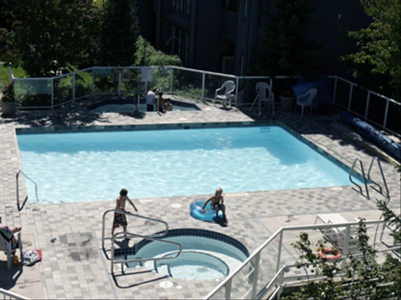 Whistler Accommodations - The Glacier lodge out door heated pool & 2 hot tub
