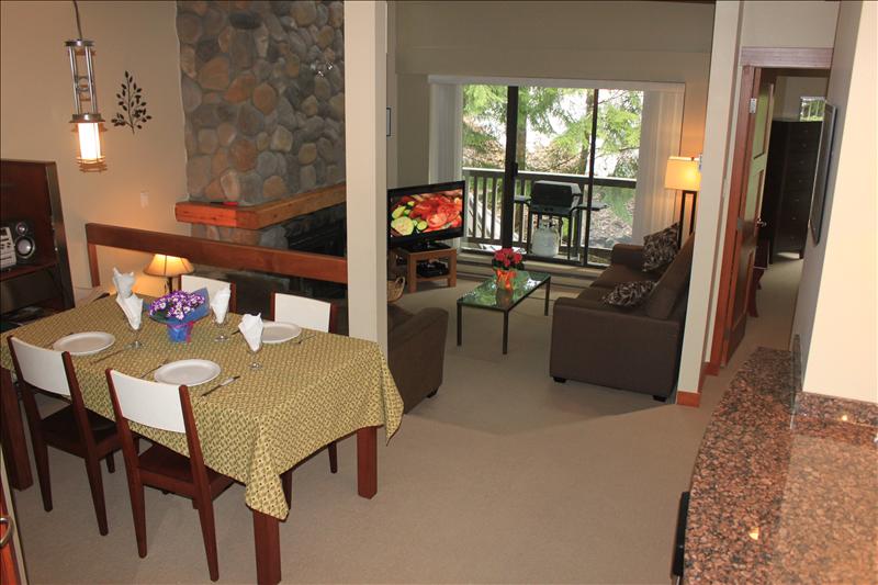 Whistler Accommodations - Open dining and living area - Rentals By Owner