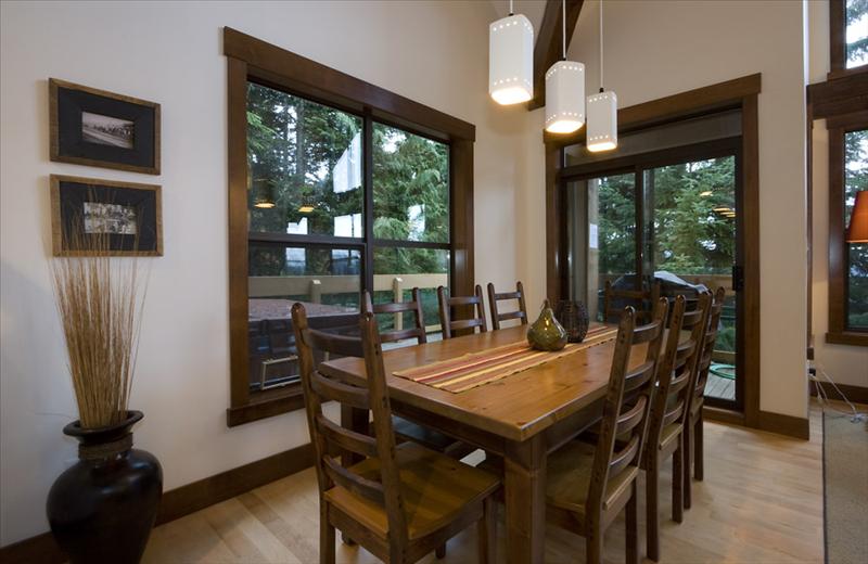 Whistler Accommodations - Dining Area - Rentals By Owner