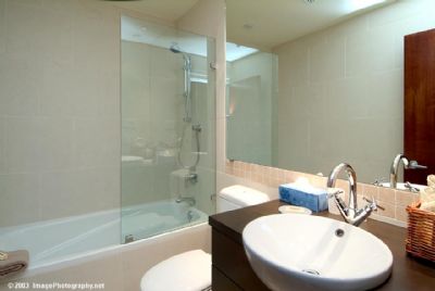 Whistler Accommodations - Second full bathroom with combination shower/bathtub - Rentals By Owner