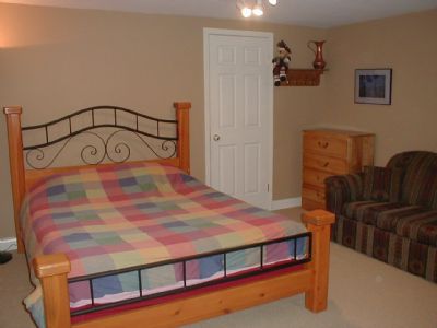 Whistler Accommodations - 3rd bedroom with Queen bed, sofa & extra TV - Rentals By Owner