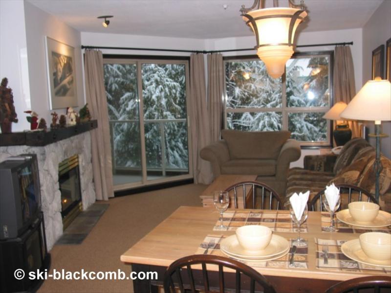 Whistler Accommodations - Living Room & Alpine View 3rd Floor Balcony - Rentals By Owner