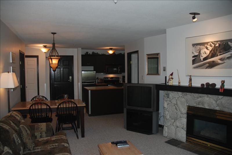 Whistler Accommodations - Living Room & Kitchen - Rentals By Owner