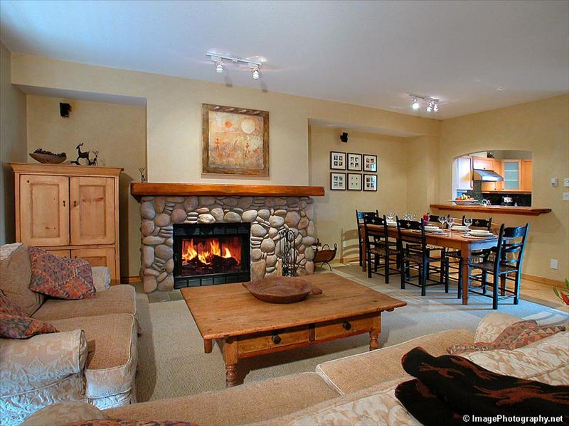 Whistler Accommodations - Large wood burning fireplace - Rentals By Owner