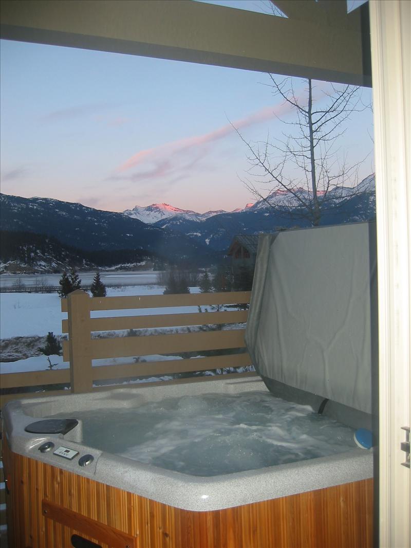 Whistler Accommodations - Amazing sunset views from hot tub on 2nd (back) balcony - Rentals By Owner