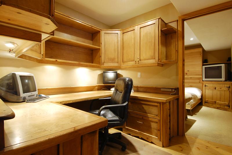 Whistler Accommodations - Full sized office and 4th bedroom/tv room with Murphy bed - Rentals By Owner
