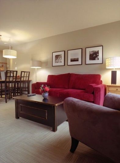 Whistler Accommodations - Living room with gas fireplace  - Rentals By Owner