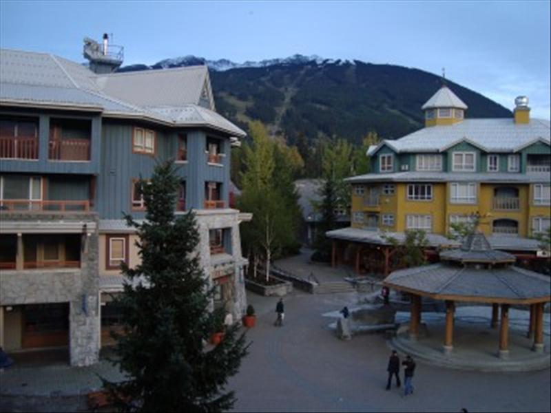 Whistler Accommodations - Mountain and Village stroll view from the suite  - Rentals By Owner