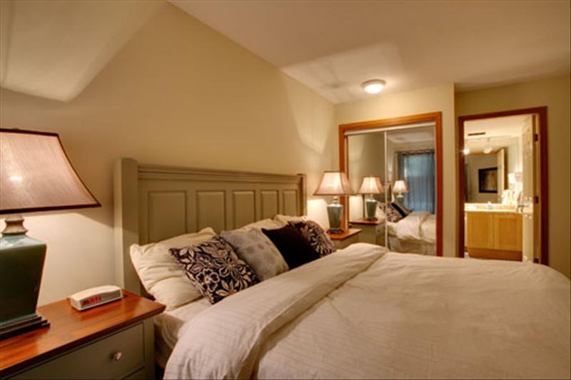 Whistler Accommodations - Master bedroom with king bed and full ensuite - Rentals By Owner